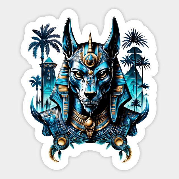 Egyptian fantasy creature. Sticker by Nicky2342